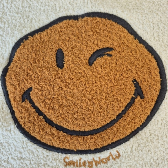 White Smiley Face Sweater - Picture 3 of 4